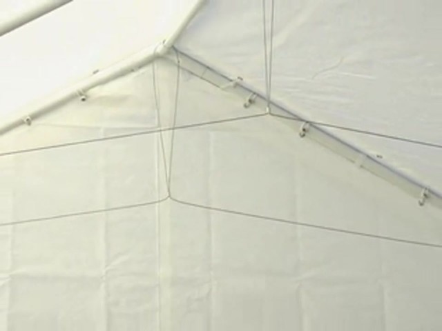 10x20' Hercules Snow Load Canopy Shelter / Garage White  - image 1 from the video